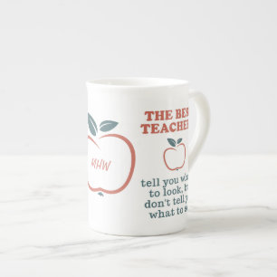 BEST LEHRER kundenspezifische Monogramm-Tasse Prozellantasse