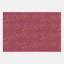 Best life ever Customize  Geschenkpapier Set