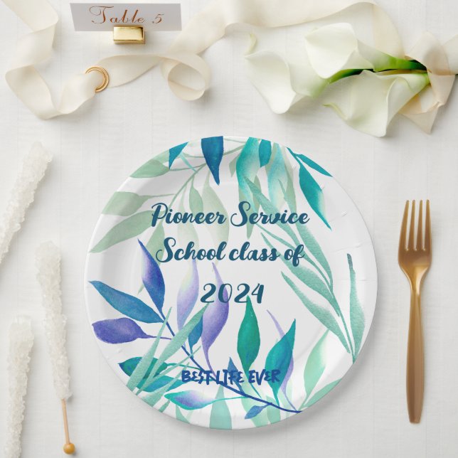 Best Life Ever - Pioneer School  Pappteller (Hochzeit)