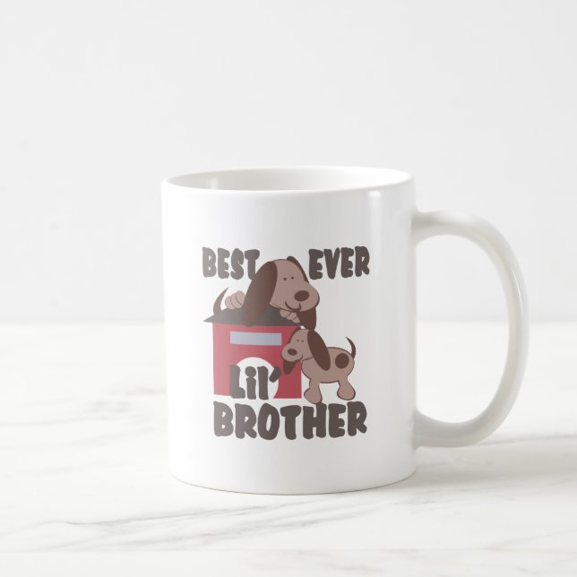 Best Little Brother Ever/Doghouse Kaffeetasse (Rechts)