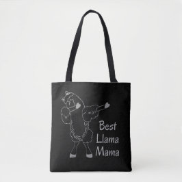 BEST LLAMA MAMA lustige Geschenkidee für Mutter Tasche