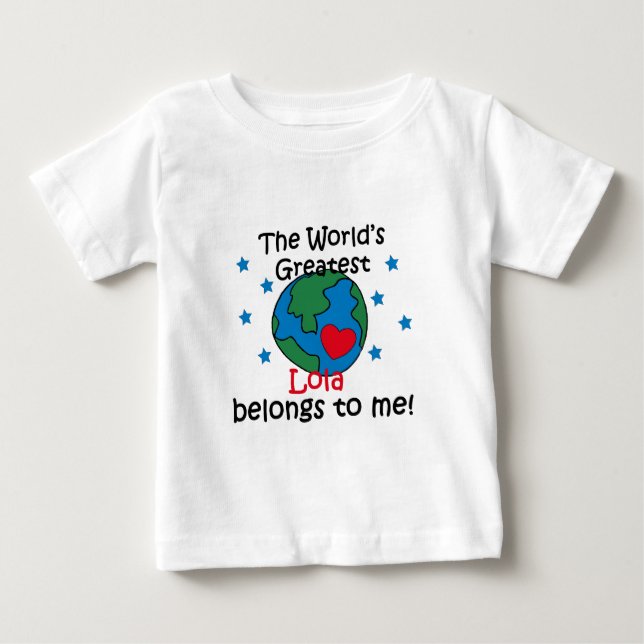 Best Lola gehört mir Baby T-shirt (Vorderseite)