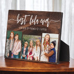 Best Lola je Wood Grandchildren FotoCollage Fotoplatte<br><div class="desc">Feiern Sie das "Beste Lola Ever" mit dieser personalisierten Grandchildren Foto Collage Plaque. Dieses herzliche Geschenk besticht durch eine wunderschön arrangierte Collage mit wertvollen Fotos, die besondere Momente einfangen, ergänzt durch eine liebevolle Botschaft. Aus hochwertigen Materialien mit schlichter Oberfläche gefertigt, ist es ideal, um auf der Zuhause als hochgeschätzter Sake...</div>