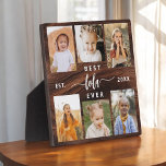 Best Lola je Wood Grandchildren FotoCollage Fotoplatte<br><div class="desc">Feiern Sie das "Beste Lola Ever" mit dieser personalisierten Grandchildren Foto Collage Plaque. Dieses herzliche Geschenk präsentiert eine wunderschön arrangierte Collage von wertvollen Fotos, die besondere Momente einfangen, ergänzt durch eine liebevolle Botschaft. Aus hochwertigen Materialien mit eleganter Oberfläche gefertigt, ist es perfekt, um bei der Zuhause als gepflegter Sake zu...</div>