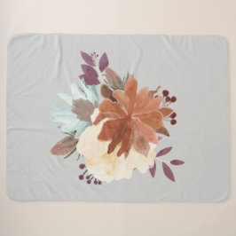 Best Luxury stilvolle Aquarell floral Sherpadecke