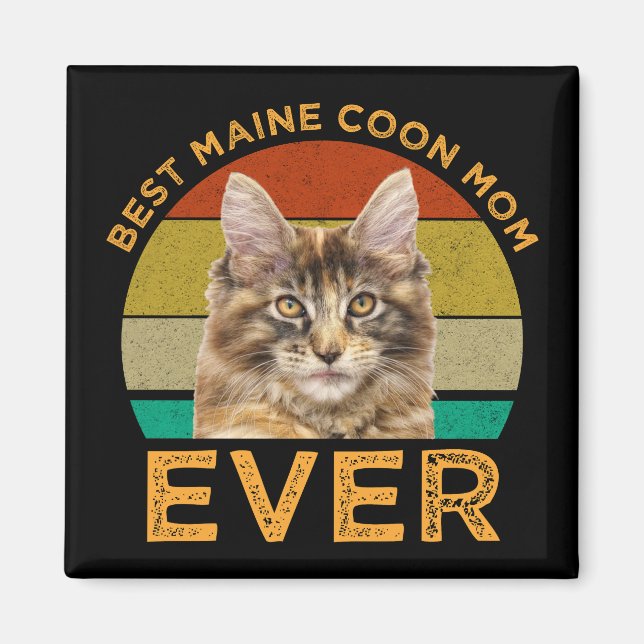 Best Maine Coon Mama je Magnet (Vorne)