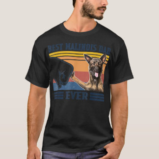 Best Malinois Dad Ever  Vintage Father Day Christm T-Shirt