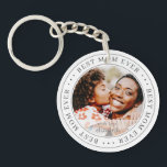 Best Mama Ever Classic Simple Foto Schlüsselanhänger<br><div class="desc">Dieses einfache und klassische Design besteht aus Serifentypografie und fügt ein benutzerdefiniertes Foto hinzu.</div>