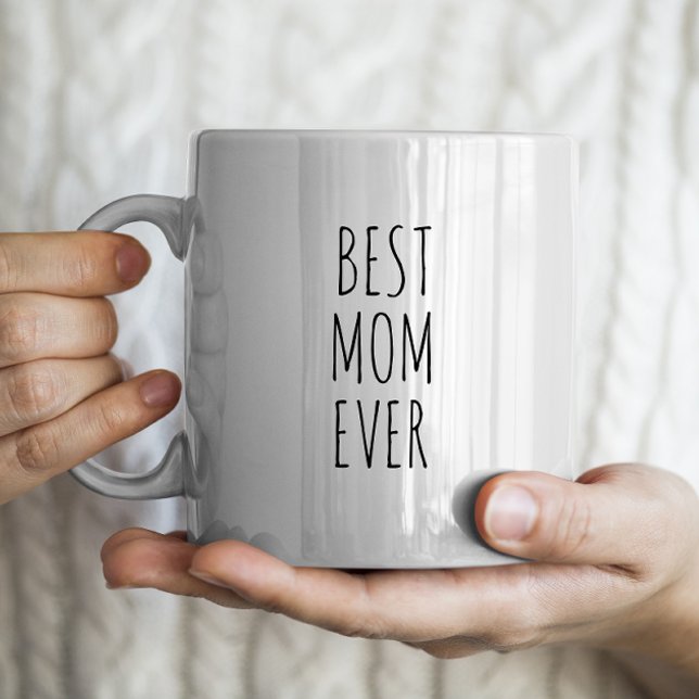 "Best Mama Ever" Einfaches modernes Bauernhaus Jumbo-Tasse (Von Creator hochgeladen)