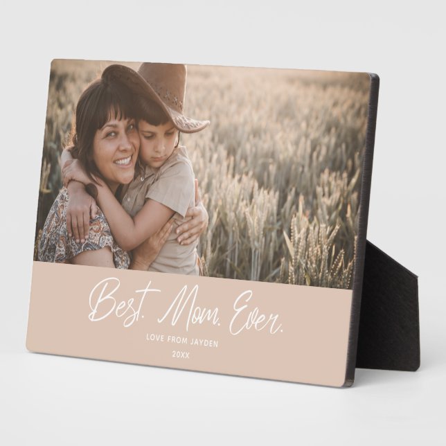 Best Mama Ever Foto Plaque Fotoplatte (Seite)