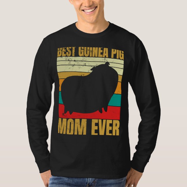 Best Mama Furry Potato Guinea Schwein T-Shirt (Vorderseite)