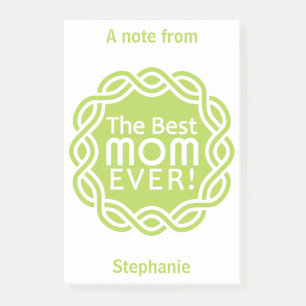 BEST MAMA individuelle Name & Farbe PostIt Notizen
