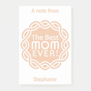 BEST MAMA individuelle Name & Farbe PostIt Notizen