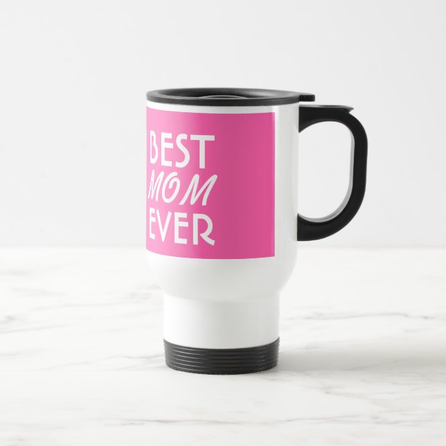 BEST MAMA JE Rosa und Weiß A03 Reisebecher (Rechts)