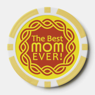 BEST MAMA kundenspezifische Monogramm-Poker-Chips Pokerchips