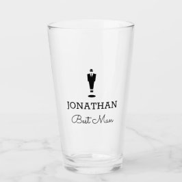 Best Man Gift Wedding Party Custom Glas