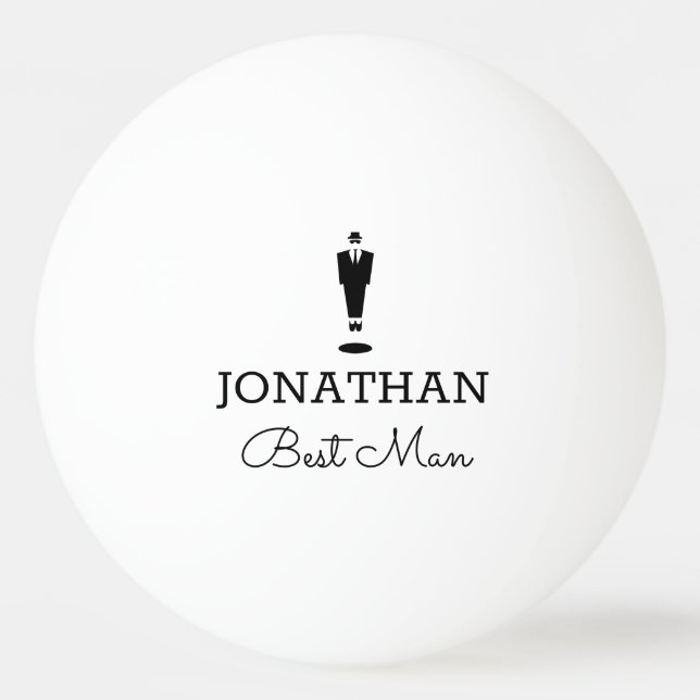 Best Man Gift Wedding Party Custom Tischtennisball (Vorderseite)