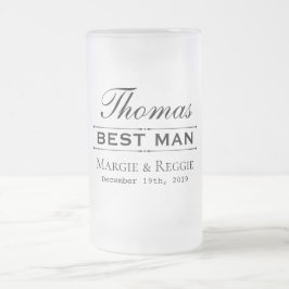 BEST MAN MARIAGE FROSTED MUG (16 oz)