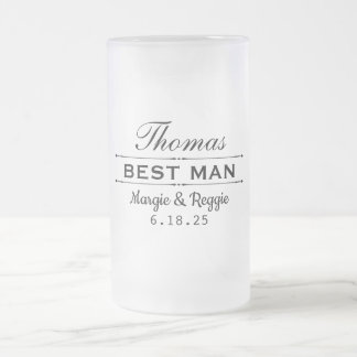 BEST MAN MARIAGE FROSTED MUG (16 oz)
