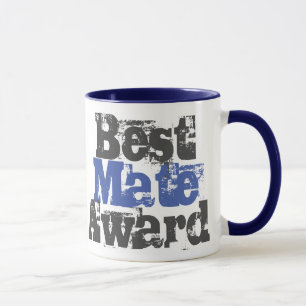 Best Mate Award in der Tasse Blau und Grau