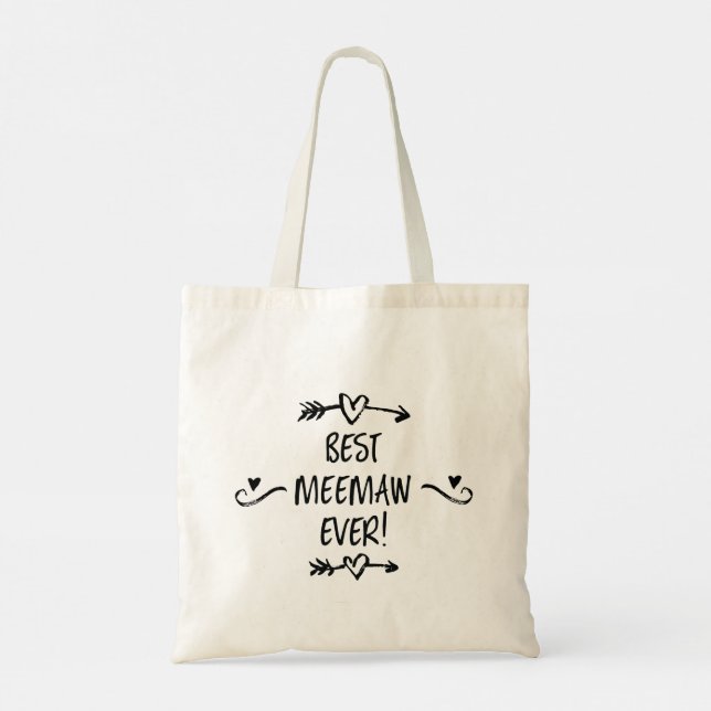 Best MeeMaw Ever Tote Bag Tragetasche (Rückseite)