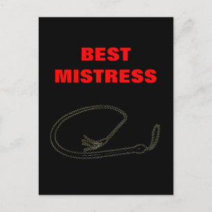 BEST MISTRESS  POSTKARTE