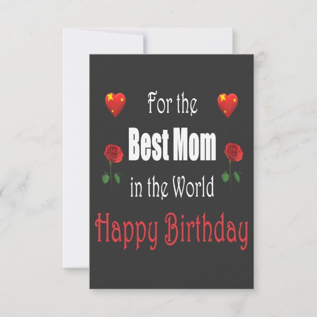 Best Mom Birthday Design (Vorderseite)