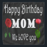 Best Mom Birthday Design Halstuch<br><div class="desc">Wonderful cute birthday design for your lovely mom</div>