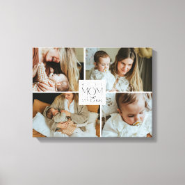 Best Mom Ever 4 Photo Collage Canvas Print Gift Leinwanddruck