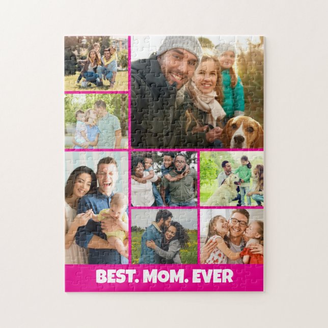 Best Mom Ever – 8 Photo Collage Frame Template (Vertikal)