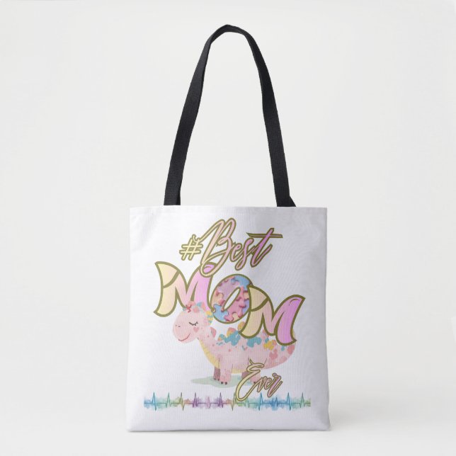 Best Mom Ever Autism Support Tote bag Tasche (Vorderseite)