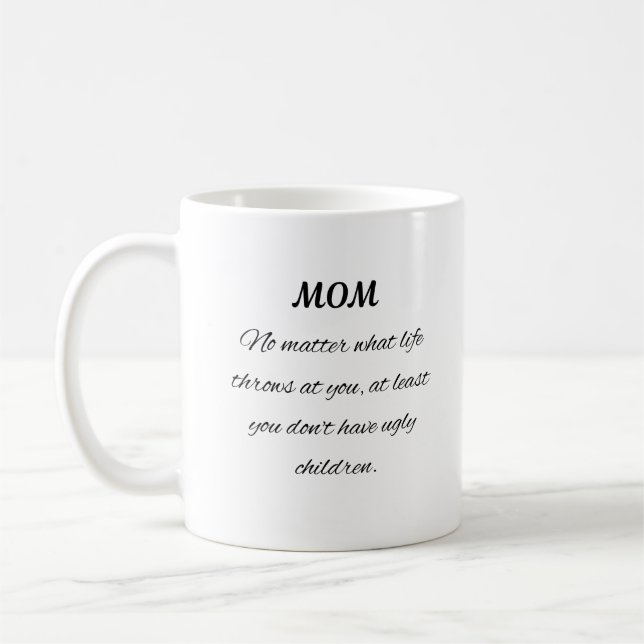 Best Mom Ever Floral Tree Art Kaffeetasse (Links)