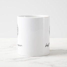 Best Mom Ever Floral Tree Illustration Jumbo-Tasse