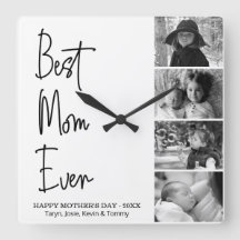 Best Mom Ever Mother's Day Black and White Photo