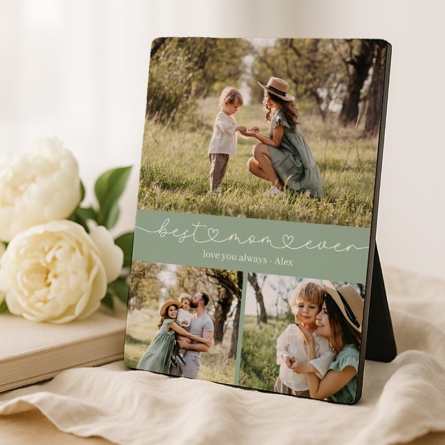 Best Mom Ever Photo Collage Fotoplatte (Von Creator hochgeladen)