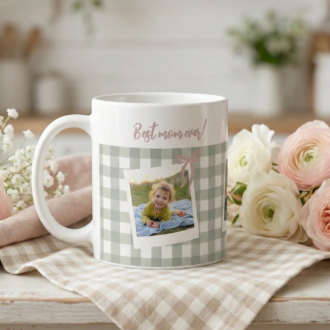 Best Mom Ever Photo Collage Kaffeetasse (Von Creator hochgeladen)