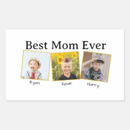 Best Mom Ever Rechteckiger Aufkleber