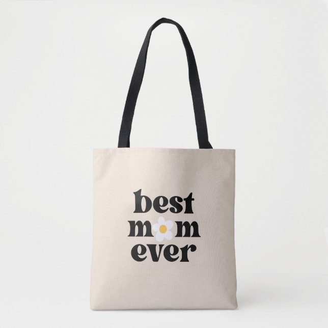 Best Mom Ever Retro Typography Mother's day Tasche (Vorderseite)