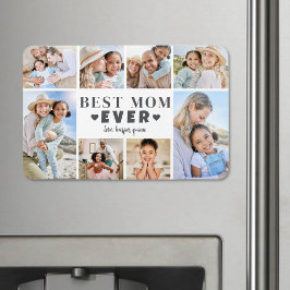 Best Mom Photo Collage Magnet