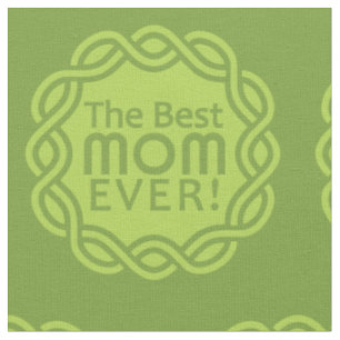 BEST MOM tissu de couleur personnalisé