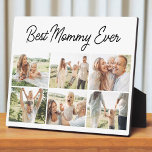 Best Mommy Ever Custom Modern 6 Photo Collage  Fotoplatte<br><div class="desc">Celebrate your love and memories with this modern Best Mommy Ever custom photo collage plaque. Featuring six spaces for your favorite photos, this sleek and minimalist design is a beautiful way to honor a special mom. Perfect for Mothers Day, birthdays, or any day that deserves a personal touch, this plaque...</div>