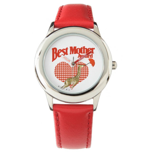 Best Mother Award Keepake Armbanduhr (Vorderseite)