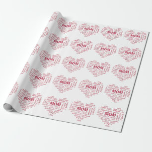 Best Mother Qualitäten und Mama Eigenschaften Invi Geschenkpapier