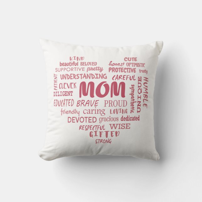 Best Mother Qualitäten und Mama Eigenschaften Invi Kissen (Vorderseite)