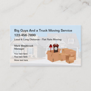 Best Moving Service-Visitenkarten Visitenkarte