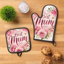 Best Mum Aquarell Blumenherz Design