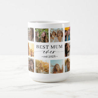 Best Mum Ever Photo Collage Mug Gift