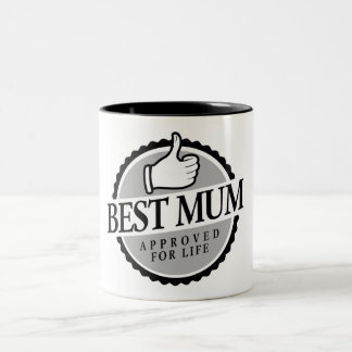 Best mum vintage zweifarbige tasse