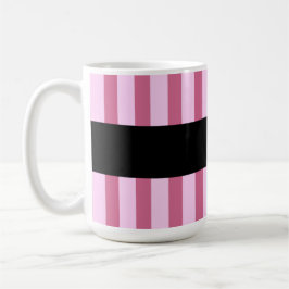 Best NACHBOR Ever PINK Stripes Individuelle Name V Kaffeetasse