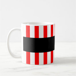 Best NACHBOR Ever RED Stripes Individuelle Name V0 Kaffeetasse